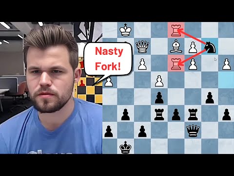 Magnus Carlsen Executed A Clever Fork!