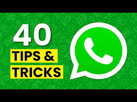 Top 40 SECRET WhatsApp Tricks & Hacks 2025