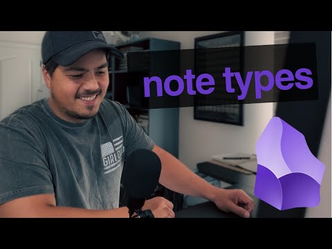 Using Note Types with Obsidian Bases to organize things like Meeting Notes or Book Notes
