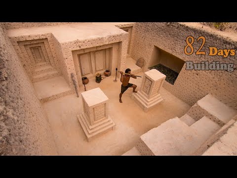 My 82Days Summer Vacation-Building Super King Underground Temple Villa House