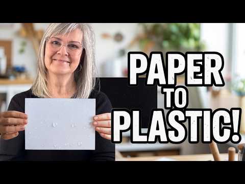 Turn Paper into PLASTIC-LIKE Sheets! (EASY DIY Water-Resistant Paper Hack!)