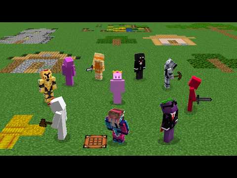 I Put 10 YouTubers in 1D Minecraft
