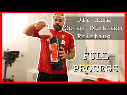 Making a Color Darkroom Print -- FULL PROCESS with lots of details! (Kodak Portra 160)