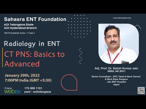 Radiology | CT PNS: Basics to Advacned | Dr Sathish Jain