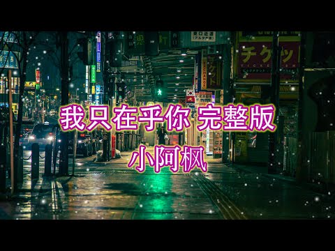小阿枫 我只在乎你 完整版 （抖音热门歌曲）