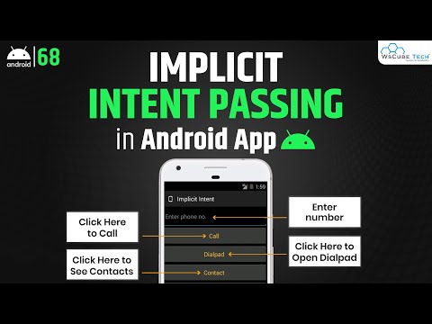 Implicit Intent Passing in Android Studio | Android Intent Passing Explained with Practical