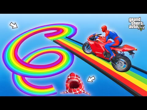 Spider-Man Rescue Tung Tung Tung Sahur on Motorcycle in Spiders Bridge | Epic GTA 5 Superhero Battle