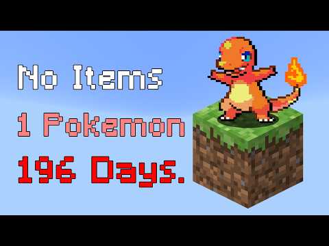 Can You Beat Minecraft Pokémon From ONE Block?