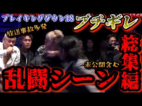【ブレイキングダウン18 未公開含む】ガチギレ乱闘シーン総集編!朝倉未来も大暴れのガチ殴り放送事故多発でやばすぎる!【朝倉未来/ブレイキングダウン/BreakingDown/オーディション/朝倉海】