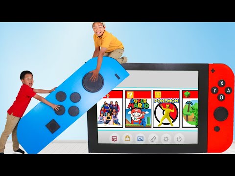 Kaden & Eric Inside a Giant Nintendo Switch Adventure!