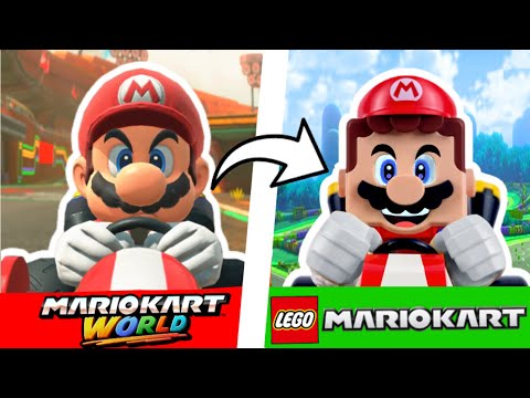 I built Mario Kart LEGO Sets