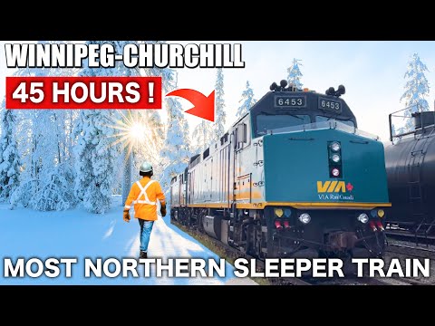🇨🇦3 Days on the Canada's Most Northern Sleeper Train || VIA Rail (Winnipeg→Churchill)