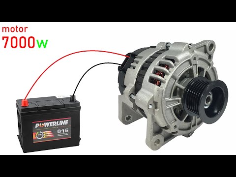 Converting a Car Alternator into a high power brushless motor
