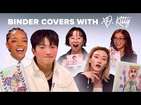 The "XO, Kitty” Cast Draws Binder Covers For Each Other | A*Pop
