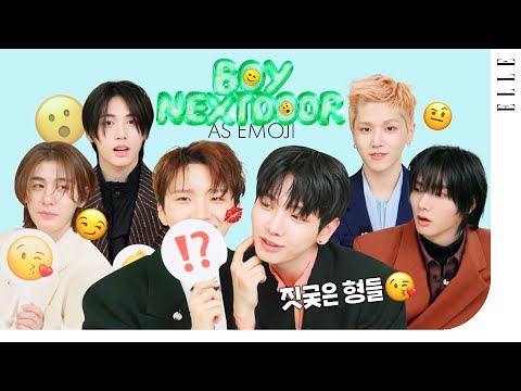 [ENG] 서로 살벌하게 놀리는.. 아니 사랑이 넘치는 보이넥스트도어🥰🚪 이모지 인터뷰 #BND #명재현, #성호, #리우, #태산, #이한, #운학 | ELLE KOREA