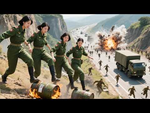 Japanese troops escort shells, a female agent ambushes and blasts 800 enemies!
