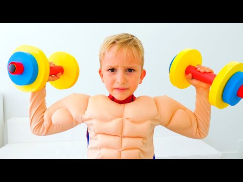 يريد فلاد ونيكي أن يكونا أقوياء - قصص للأطفال عن الرياضة والصحة