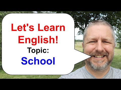 Let's Learn English! An English Lesson about School