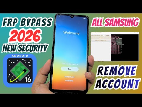 NEW SECURITY ALL Samsung Frp bypass, Account Google Remove ANDROID 16