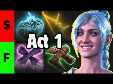 Best ACT 1 ITEMS Tier List in Baldur's Gate 3