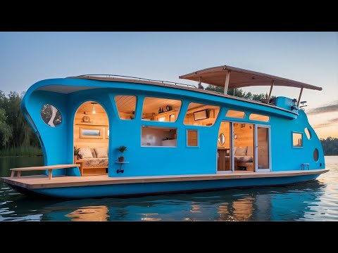 Man Builds DIY Houseboat for his Family Start to Finish by @LiveDontWatch