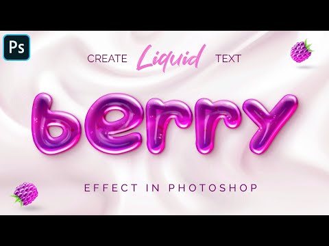 Create Liquid Text Effect in Photoshop. iLLPHOCORPHICS