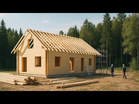 Building a Wooden House in 30 Days - Start to Finish