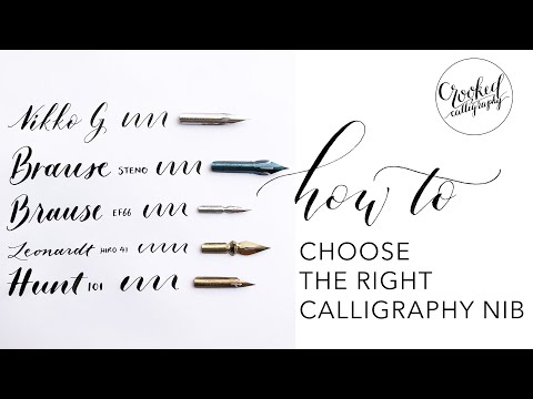 Choosing the Right Calligraphy Nibs | CROOKED CALLIGRAPHY