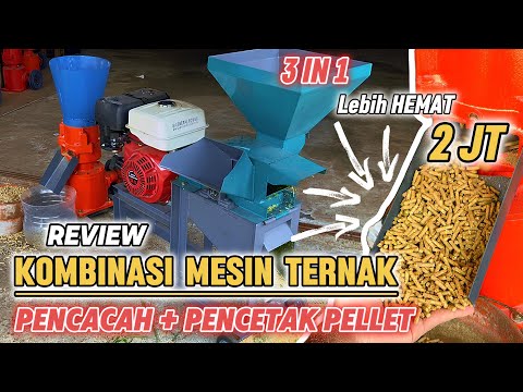 Combination of Pellet Machine + Grass Chopper Machine || 1 machine, 3 functions, save 2 million r...