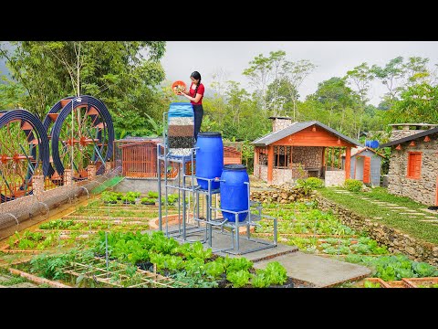 Designing Water Purification System Using 3 Filter Cartridges Made of Gravel & Sand, 100% Effective