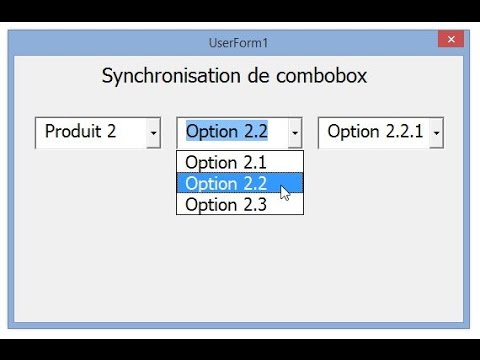 Synchronisation de Combobox en VBA Excel