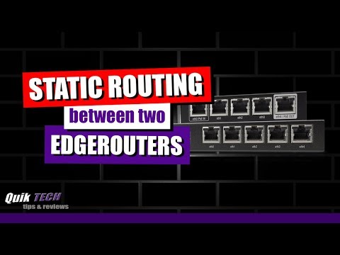 Static Routing Between Two EdgeRouters