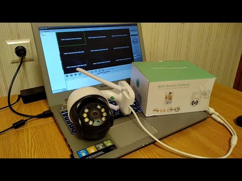 Connecting a wireless WIFI PTZ CCTV camera to a computer using the CMS program