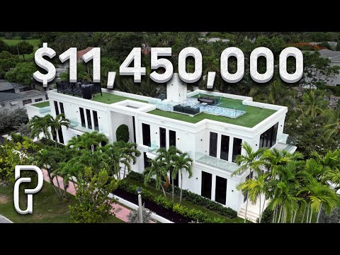 Inside a Modern ART DECO Miami Beach Mansion w/ Salt Water Pool! | Propertygrams House Tour