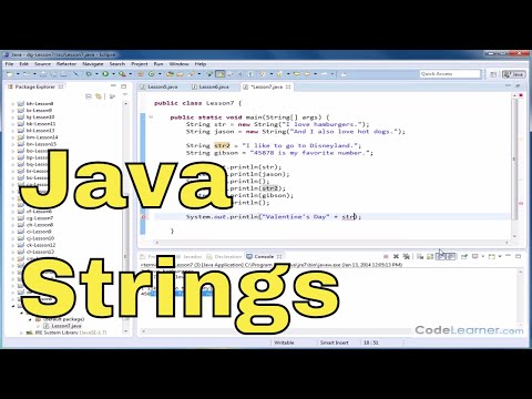 Java Tutorial - 07 - Creating and Using Strings in Java