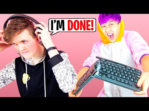 ANGRIEST LANKYBOX VIDEOS EVER! (SMASHING KEYBOARDS, RAGING IN AMONG US, ANGRY IN RED BALL & MORE!)