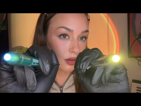 [ASMR] fast checking your eyes before bed & instructions 😴🥱