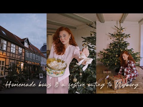 Decorating with homemade bows & a festive outing to charming Nyborg