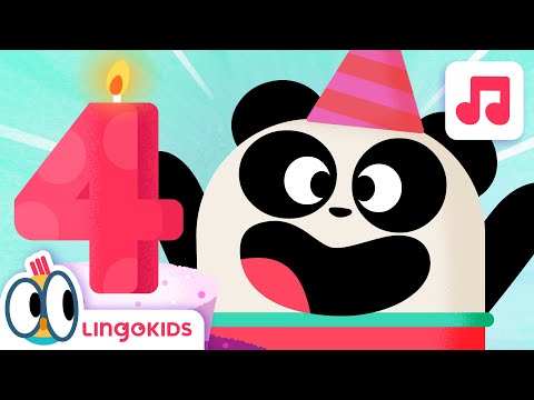 Happy Birthday Song for 4-Year-Olds π4οΈβ£π Songs for kids | Lingokids
