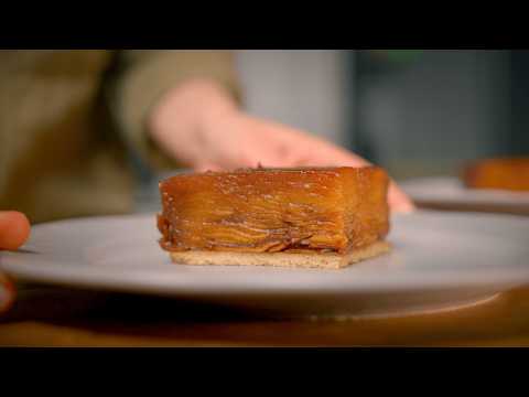 French Tarte Tatin Like You've Never Seen Before | Thin Apples, Buttery Sablé Crust, Caramel Magic