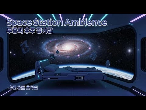 [8시간] 무중력 우주 정거장 🌌 432Hz 힐링 주파수 & 우주 백색소음 | 수면유도, 깊은 잠, 불안 해소