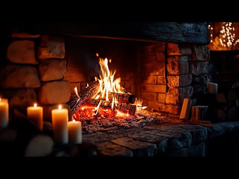 Fireplace for Sleep 🔥 12 Hours of Soft Crackles | No Music