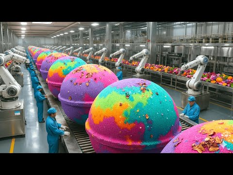 Inside the LUSH Bath Bomb Factory | How Colorful Bath Bombs Are Made