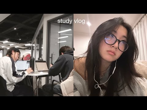 3AM Study Vlog 💤: 52 hours of studying (no sleep), finals cramming, crashing out with friends