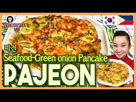 [Easy Korean Recipe in Tagalog] PAJEON (Korean Seafood-Green onion Pancake)