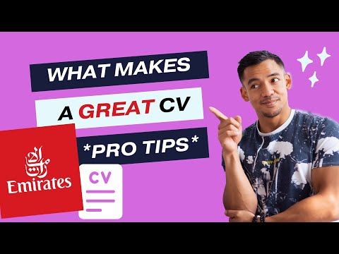 How to Create Your (Emirates) CV! *Professional Advice*