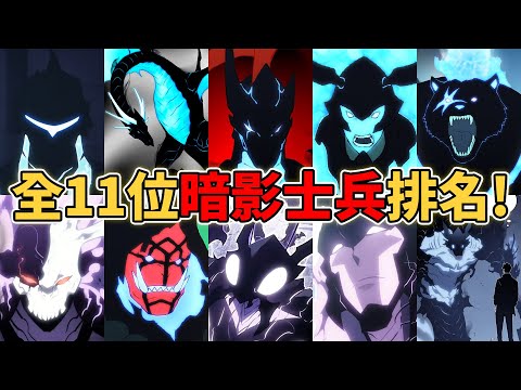 【我獨自升級】全11位最強暗影士兵排名！暗影士兵隱藏了什麼秘密？螞蟻王貝爾能排進前三嗎？