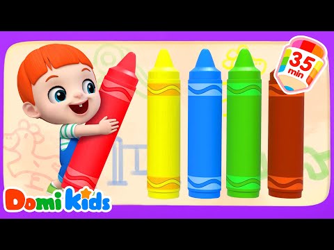 彩色蠟筆有多神奇？！🎨| 一起來揭曉吧！| 培養寶寶動手能力🍕 | 趣味互動 | 幼兒益智啟蒙 | 寶貝多米