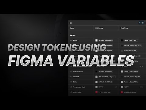 Ultimate Guide to Figma Variables and Design Tokens!