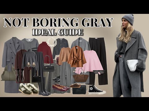 BE ELEGANT, NOT BORING! GRAY is luxury: YOUR IDEAL in this styling guide! For Fall-Winter 25/26